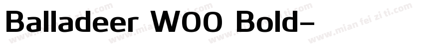 Balladeer W00 Bold字体转换